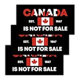 ULTRAVUTT [7.5'x3.75'] 3 Pack Canada is Not for Sale Bumper Sticker, Election Bumper Sticker Gift for Car Truck Window