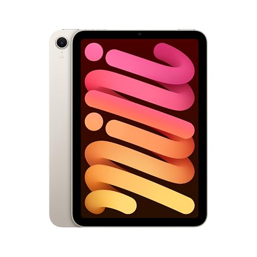 Apple iPad mini, A17 Pro çip ile: 8.3 inç Liquid Retina Ekran, 512 GB, Wi-Fi 6E, 12 MP Ön Kamera/12 MP Arka Kamera, Touch ID, Tüm Gün Süren Pil Ömrü — Yıldız Işığı