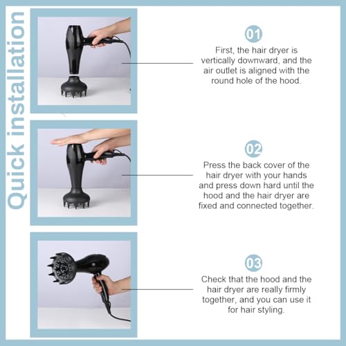 MAYCREATE Store MAYCREATE Diffuser Attachment for Hair Dryer, 4.3 4.6 - Image 4