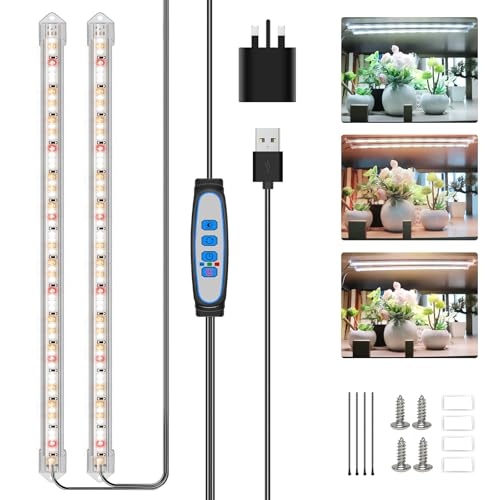 Kullsinss Full Spectrum LED Grow Light Strips, 120 LEDs