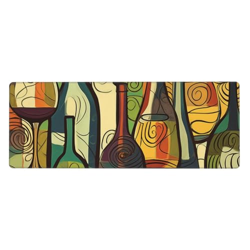 Tapis de souris pour ordinateur portable 80x30cm long avec base en caoutchouc