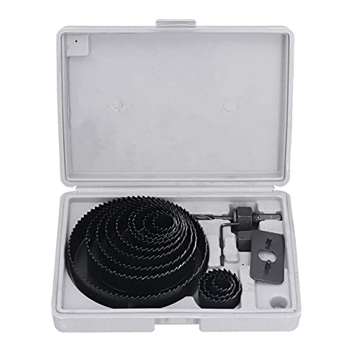 Kit de 16 taladros de corona para madera y plástico