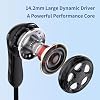 TRN HiFi Flat IEM Earphones,14.2mm Large Dynamic Driver Unit in Ear Monitor Headphones,Inears iems for Gaming,Ear Buds Wired (Type C-with mic, Black)