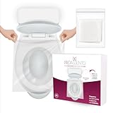 Kit Protetor de assento sanitário descartável - plástico impermeável com 50 unidades + bag portátil para bolsa/viagem