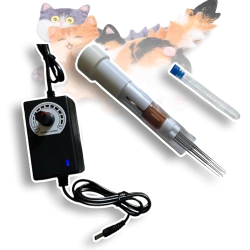 XDTKJDZ Electric Needle Felting Machine, DIY Manual Wool Felt Machine, Needle Punch Machine, Felting Needles W/7 Needles and 5 Replacement Heads, for DIY Wool Painting & Felted Craft Work