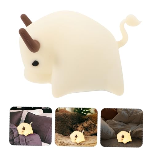 Lámpara de mesa noche recargable USB diseño vaca miniatura 3