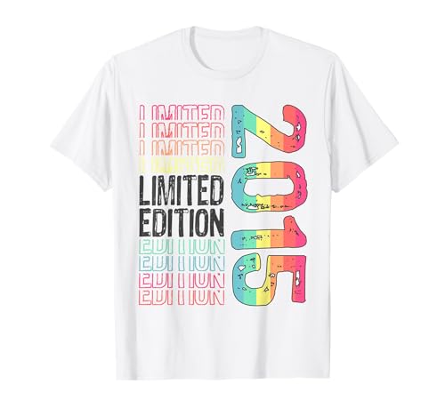 Edición limitada, vintage, retro, año de nacimiento 2015. Camiseta