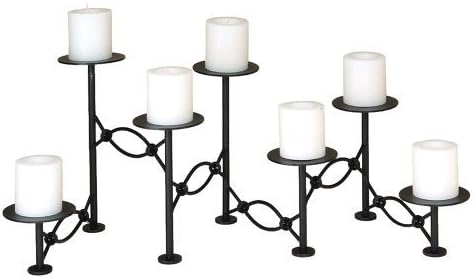Woodeze Home Indoor Centerpiece Wedding Decorative Gift Chain Link Fireplace Candelabra by Woodeze