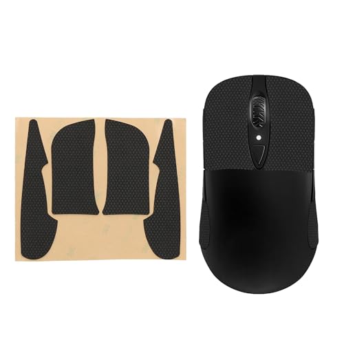 kwmobile Bande Antidérapante Compatible avec SteelSeries Sensei Ten/raw/xai Bande Antidérapante - Bande en Similicuir pour Souris Gaming - Noir