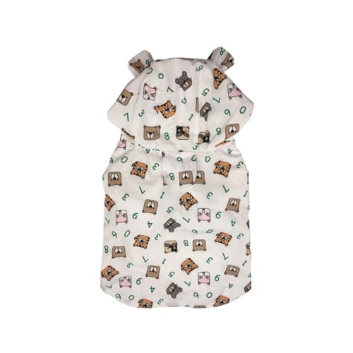 Morycat犬の服 レインコート 雨具服 防風 帽子付き カッパ ドッグ ドッグ調整可 可愛いスカート裾 通気 専門素材 防水性がばっちり 梅雨対策 防雪 通気性 汚れ防止 着脱簡単 散歩 小中大型犬 (ベージュ,S)