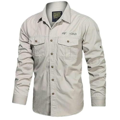 Chemise à manches longues homme coton idéale pour vos sorties et voyages de printemps