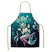 Grembiuli da Donna Creative Mermaid Grembiule Creativo Cucina Cucina Grembiule Dinner Party Cooking Grembiule Adulto Accessori for Adulti 38x47cm (Color : 4, Size : 38x47cm)