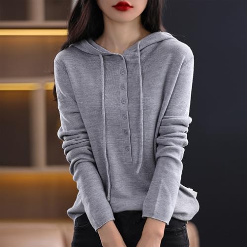 Hood for Women Fall Winter Long Sleeve Crochet Hooded Knit Plain Hood Outerwear Women 2025 Y2K2