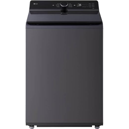 LG WT8600CB 5.5 Cu. Ft. Matte Black Mega Capacity Smart Top Load High-Efficiency Washer with Built-In Faucet