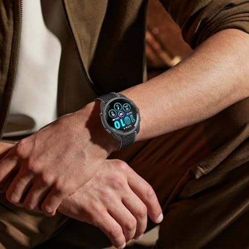 Correa De Nylon 22mm Para Garmin Vivoactive 45mm miniatura 4