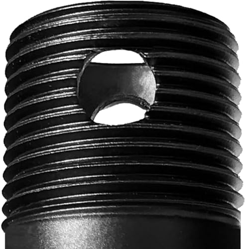 FEHEED 36 Inch Ceiling Fan Downrod Threaded, 1 Inch Outer Diameter Matte Black Ceiling Fan Extension Rod (With Threads),Down Rods Compatible With Most Ceiling Fans,Easy Installation by FEHEED - Image 2