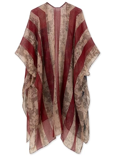 Image of Spicy Sandia Kimonos for Women Floral Beach Cover Up Loose Swimsuit Bathing Suit Coverup Cardigan for Summer Swimwear