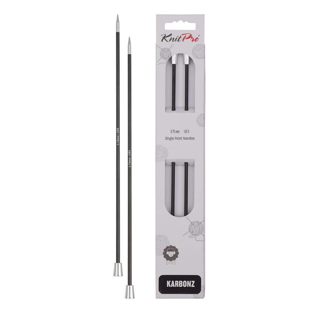 KnitPro Karbonz Single Pointed Needle 14