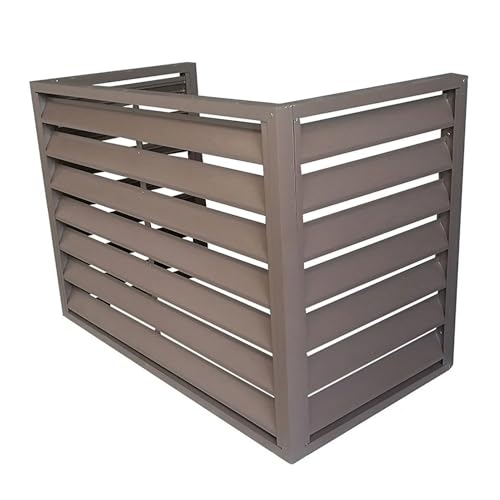 Clôture de climatisation aluminium extérieur jardin sans creuser
