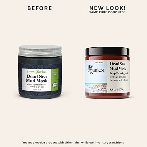 Sky Organics, Dead Sea Mud Mask, 8.8 fl oz (250 g)...