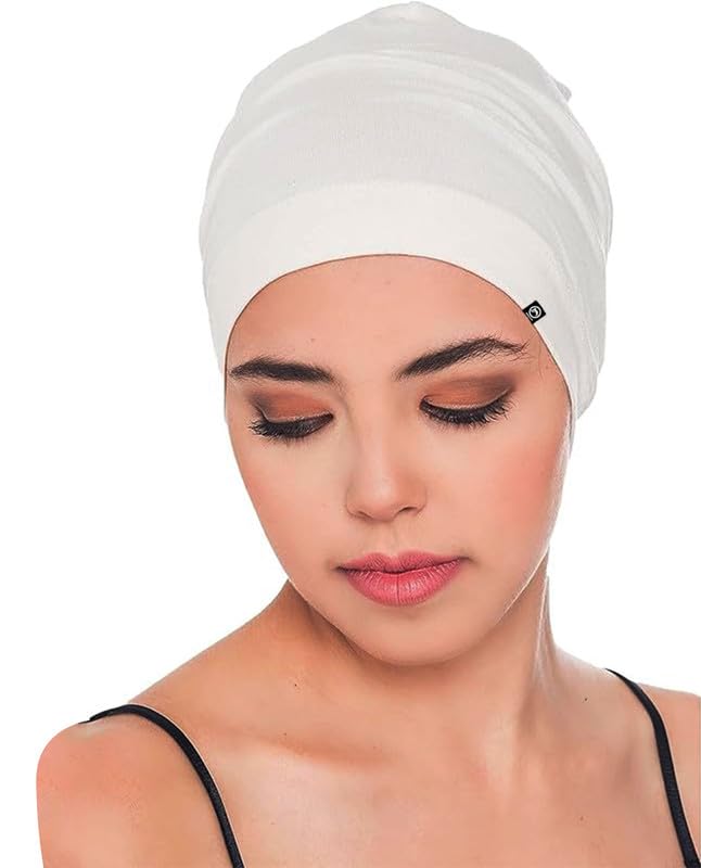 BISMAADH Unisex Sleep Cap, Bamboo and Cotton, Created for Chemo, Alopecia, Hair Loss, Essential Chemo Headwear