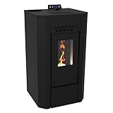 Poêle à granules étanche - LVZ MARILYN 9 UP - Noir...