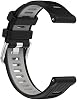 Correa de repuesto MOTONG para Garmin Forerunner 265S de 18mm, banda de silicona negra y gris para Garmin Forerunner 265S/255S/255S Music 8