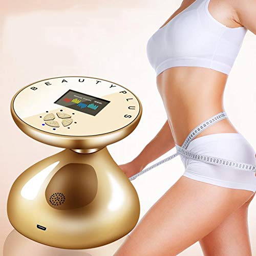 Preisvergleich Produktbild HSART 3D RF Körperformendes Massagegerät, Ultraschall-Kavitationsmaschine Fett Cellulite Entfernungsmassagegerät, LED-UV-Lichttherapie für, Gold