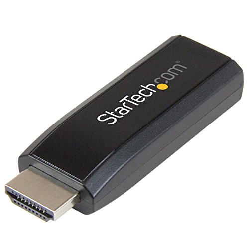 StarTech.com Adaptador Compacto de Vídeo HDMI a VGA con Audio   Conversor Hembra VGA HD15 a Macho HDMI   1920x1200