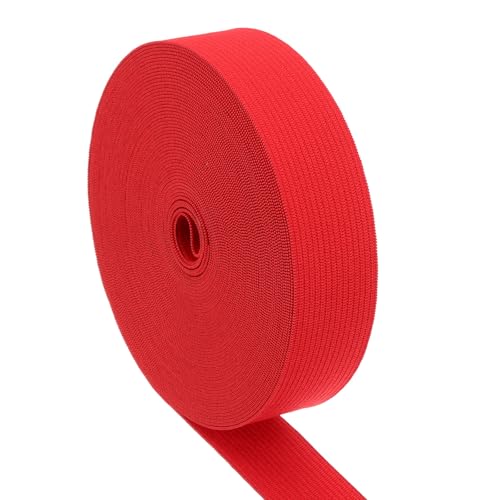 Bandes élastiques à coudre rouges PATIKIL 1 pouce x 10 mètres pour mercerie et loisirs créatifs