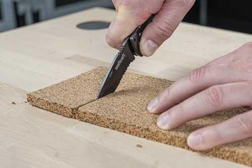 Wolfcraft Folding Leisure Knife - 75mm Serrated Blade for Camping - Image 6