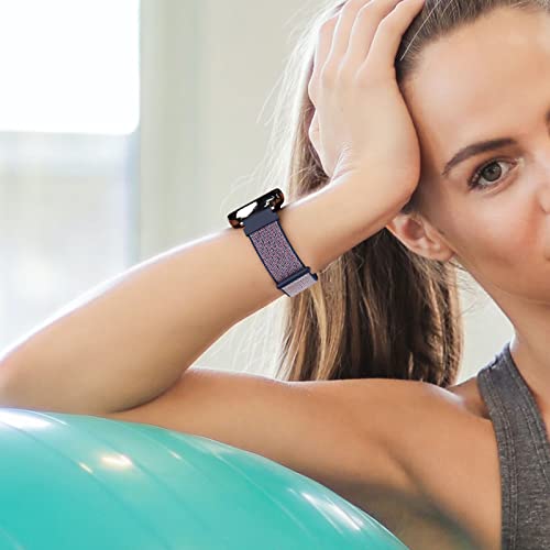 2 Pack Nylon Bands For Amazfit Gts 4 / Gts 4 Mini / Gts 3 / Gts2 / Gts 2E / Gts 2 Mini, 20Mm Quick Release Soft Breathable Sport Replacement Watch Strap For Amazfit Bip 3 Pro / Bip 3 / Bip U Pro/Bip/Bip Lite/Bip S/Bip S Lite/Bip U (Midnight Blue+Seashell) #TOP6