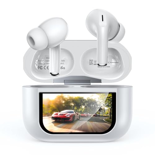 Szwdo Auriculares inalámbricos, Bluetooth 5.4, pantalla táctil LE...