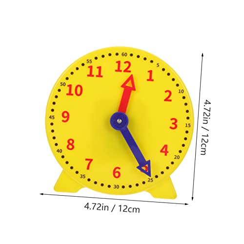 Plafope 2Pcs Clock Model Gear Toy Kids Clock Gear Clock Educational Toddler Toys Studentslearning Clock Brain Toys Learning Time Student Clock Teaching Clock Tool Kids Clock Learning Model #TOP4