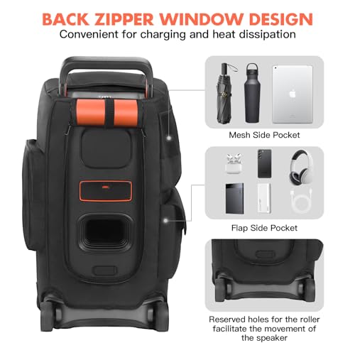 LEFOR·Z Speaker Case Compatible with JBL PartyBox 520,Portable Speaker Dust Cover Storage Bag Fits for JBL PartyBox 520 for Outdoor Travel,Cover Only(Without Wheels and Pull Rod)