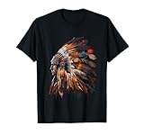 Native American Indian Headdress Graphic Tees Men Women T-Shirt