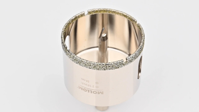 Image of MOLLOM 2-1 /8 inch (54mm) Diamond Hole Saw with 2 Pilot Drill Bit