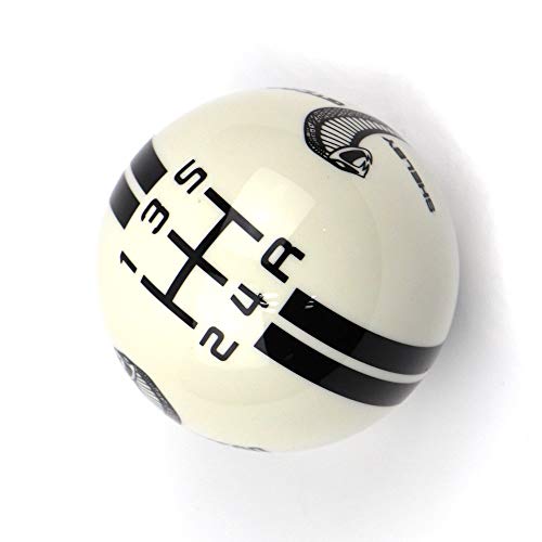 Dreamseek For Ford Mustang Car Gear Shift Knob 5 Speed Cobra Logo Manual Handle Ball (Black) #TOP6