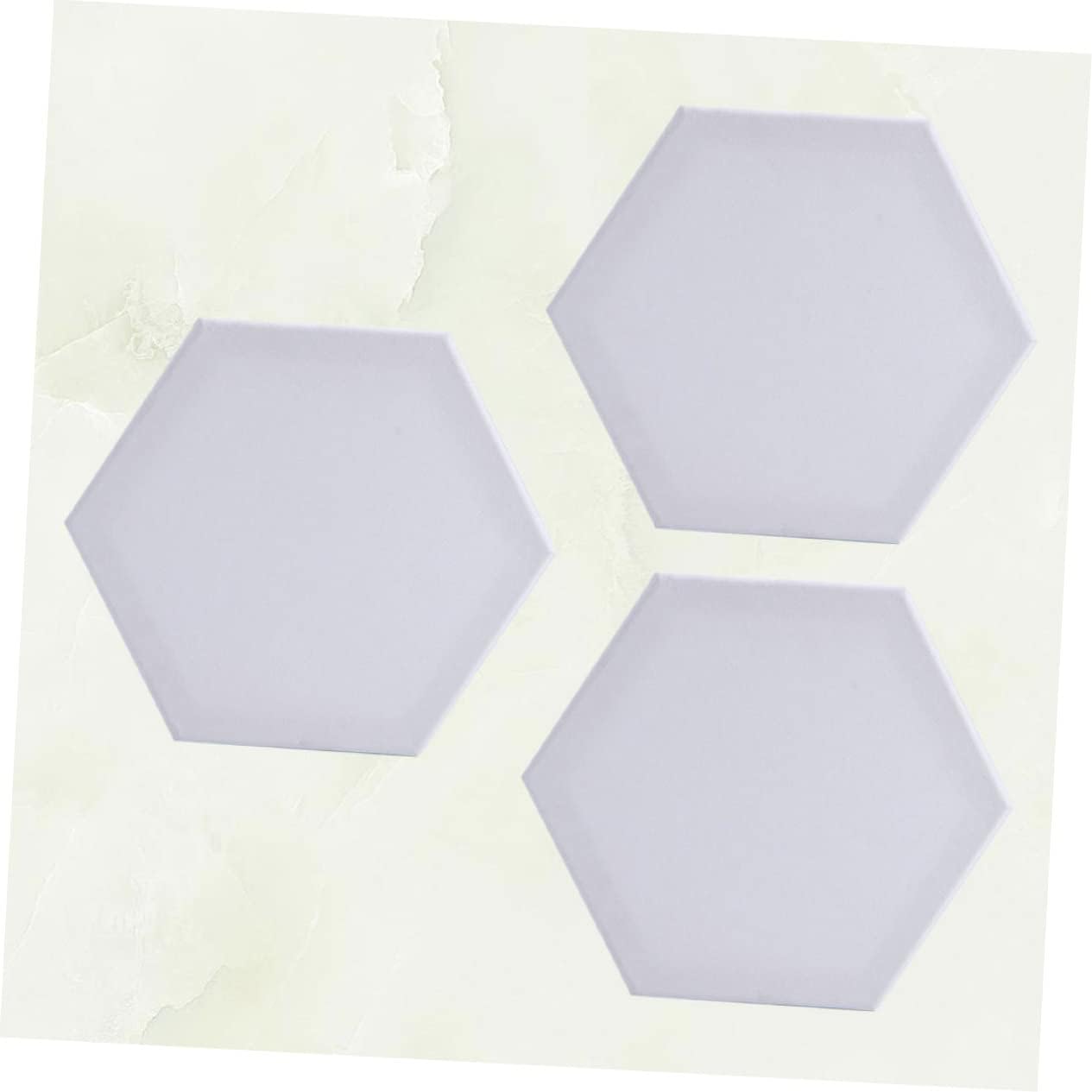 3pcs Hexagon Cotton Canvas Art Board Stretched Painting Panel for Oil and Tempera for Students and Hobby Artists