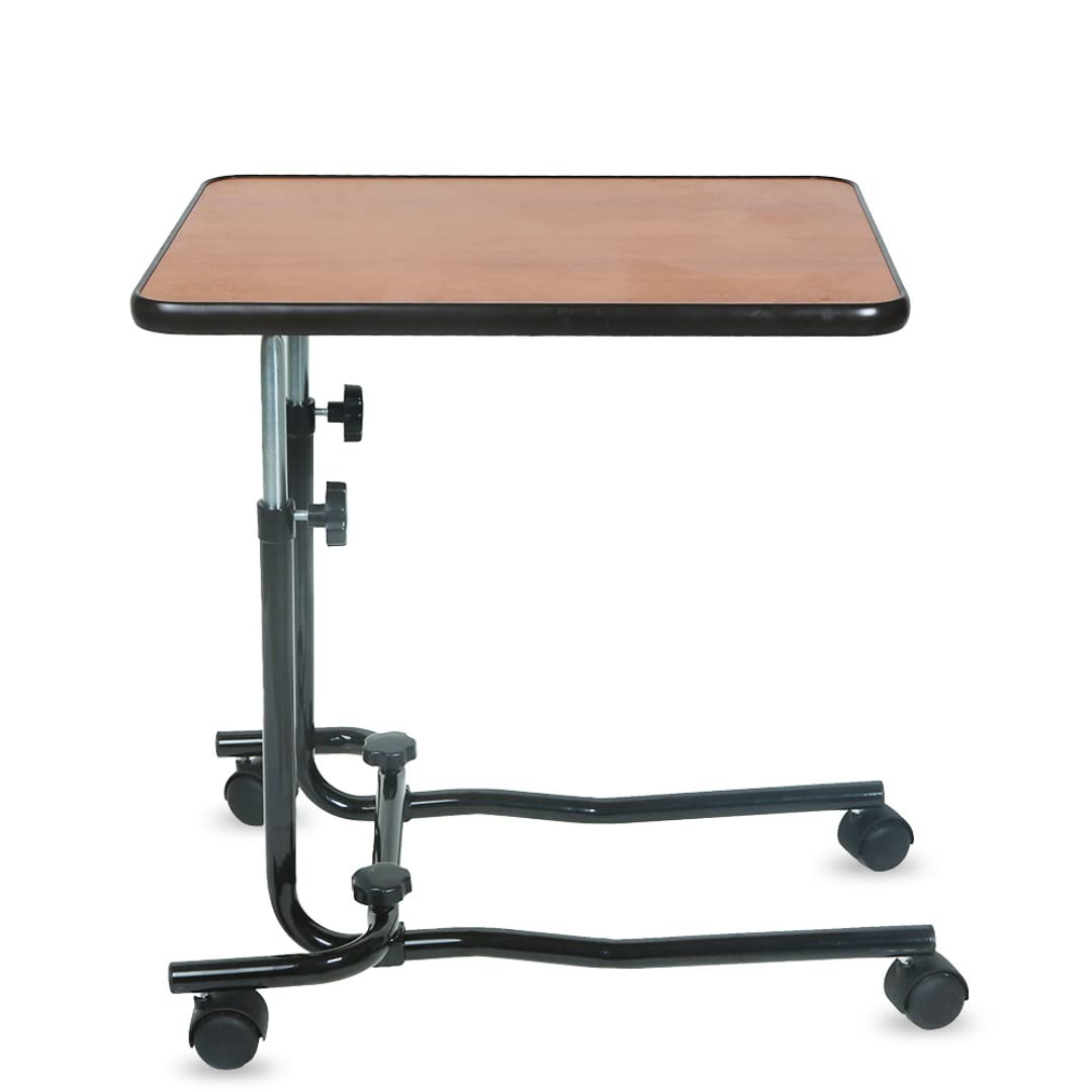 Overbed Table Four Wheel | Laptop Table | Height Adjustable Table (B0C171PPTT) Amazon Price History, Amazon Price Tracker