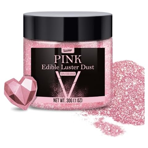 Edible Glitter - 30g / 1oz Luster Dust Edible Glimmer Powder for Sparkling Drinks, Foods, Wine, Cake - Food Grade Shimmer Dust Powder for Baking, Beverage, Cookies Decoration Cover