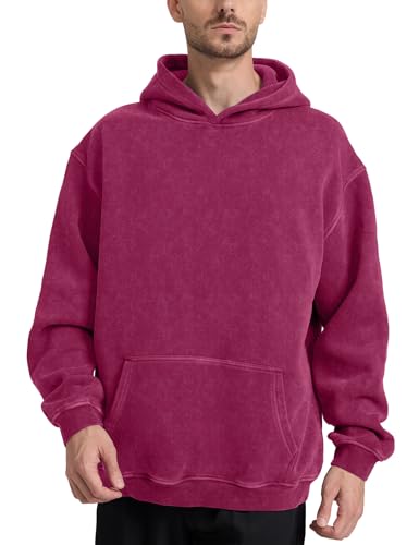 Image of Hatant Oversized Hoodie Sweatshirts for Men Couples Heavyweight Hoodies Pullover Vintage Mens Acid Wash Sweaters Clothes 2026