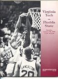 Virginia Tech vs Florida State NCAA Basketball Game Program 1/28/1989-Cassell Coliseum-VF