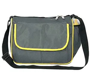 Storite Stylish Mother Baby Diaper Changing Bag for Travel Grey (34X16X28 cm)