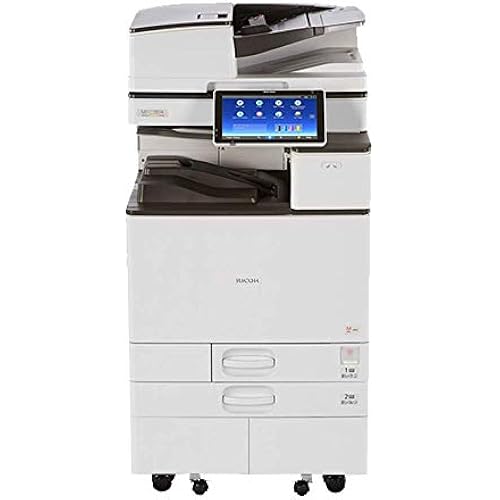 Ricoh Aficio MP C4504 Tabloid/Ledger-Size Color Laser Multifunction Copier - 45ppm, Copy, Print, Scan, 2 Trays, Stand (Renewed)