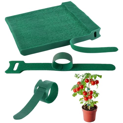 YUEXNKO Verstellbarer Pflanzenbinder 100pcs Verstellbar Gartenbinder Pflanzenband Grün Pflanzen Befestigung Multifunktional Pflanzen Anbinden für Gartenpflanzen Wachstum Pflege