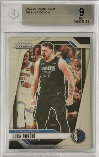 Luka Dončić Dallas Mavericks 2024-25 Panini Prizm #89 BGS 9 Mint Graded Basketball Card