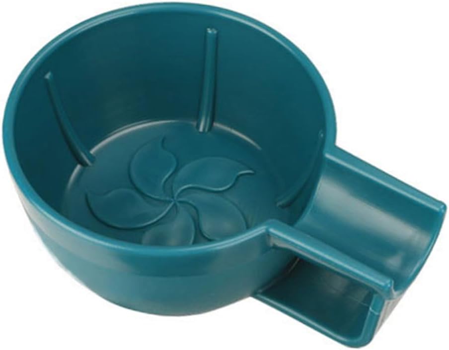 Shaving Soap Bowl for Men, Thickened Wide Mouth Plastic Shave Bowl with Anti-fall Structure, Blue Handheld Container for Barber Soap and Wet Shaving