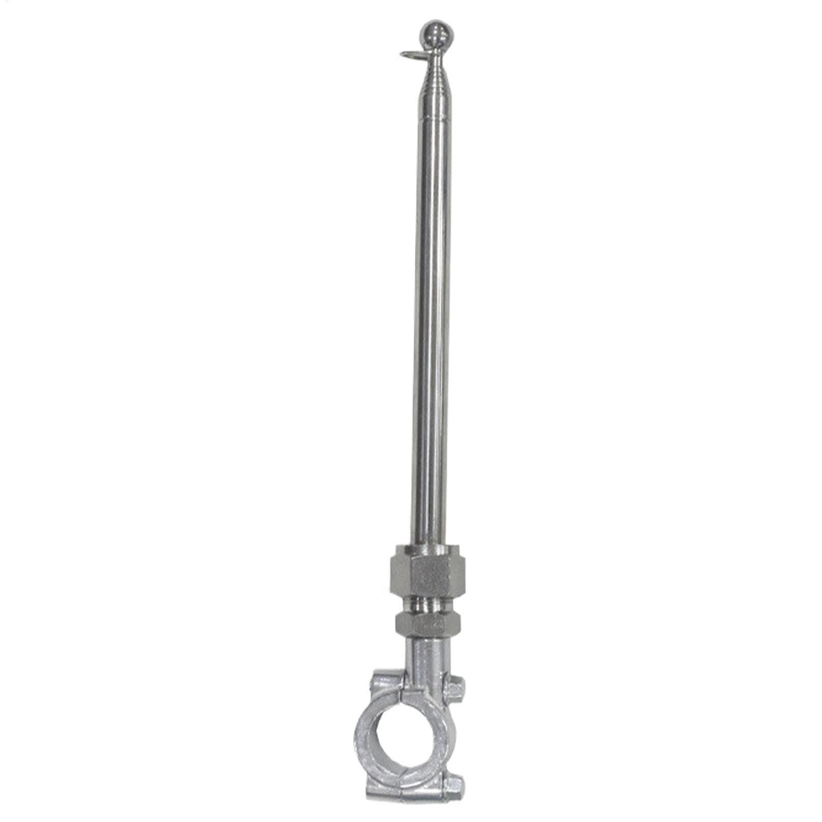 Motorcycle Handlebar Flagpole - Handlebar Telescopic Flagpole Mount, Bicycles Flag Pole Holder | Telescopic Flagpole with Alloy Clasp, Outdoor Flag Display Flagpole for Long Ride Outdoor Adventure