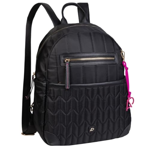 Mochila Bolsa de Costas Alice Palucci Espaçosa com Compartimento Para Notebook Escolar Trabalho Faculdade Viagem Preto